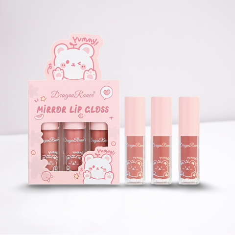 Dragon Ranee - Mirror Lip Gloss 3Pcs Set